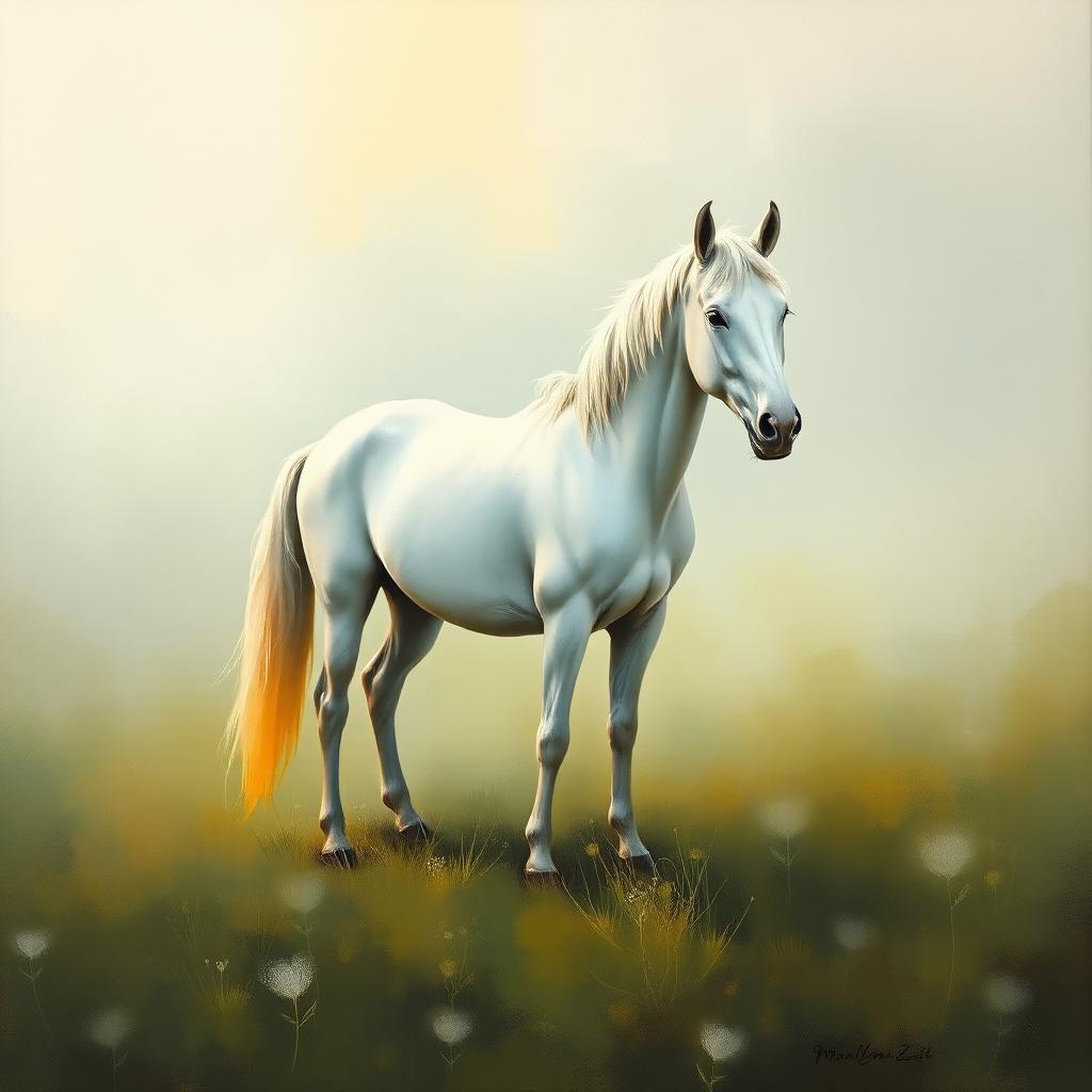 White Horse, Dawn Meadow
